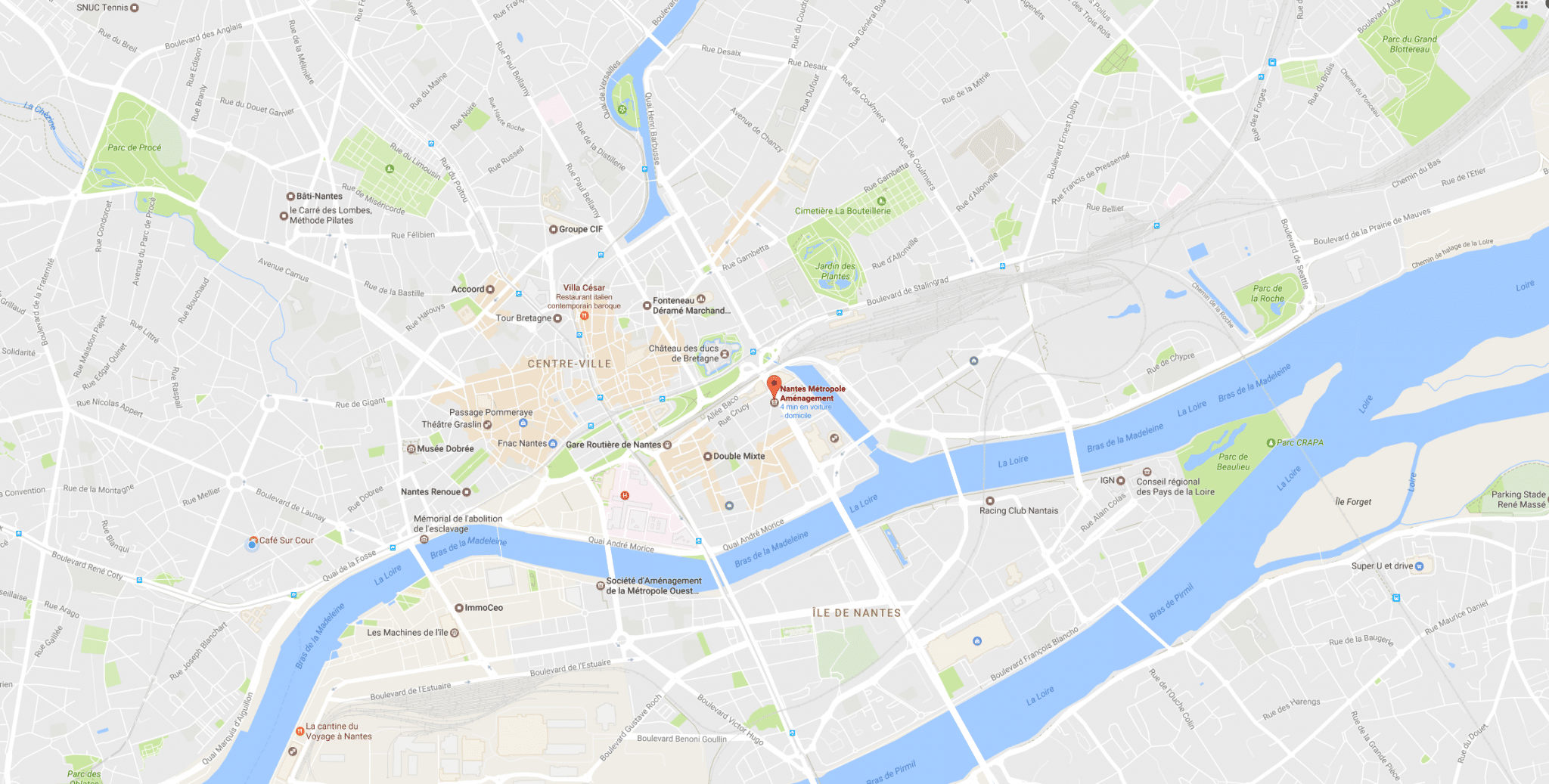 nantes carte