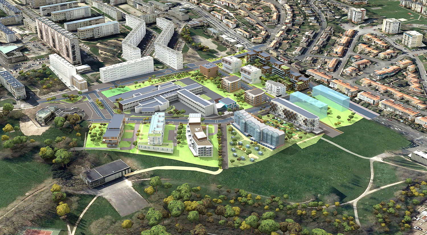 Quartier Vallon des Dervallières Nantes Ouest