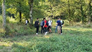 Futurs paysagistes en visite sur le site du Champ de Manœuvre