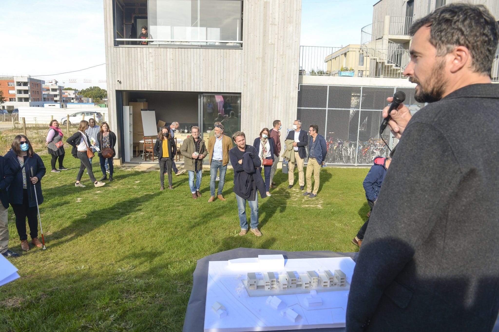 Le Jardin de Barbara, première résidence d'habitat participatif, en100% en locatif social © Thierry Mézerette