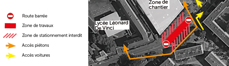 Déviation rue de la Bottière