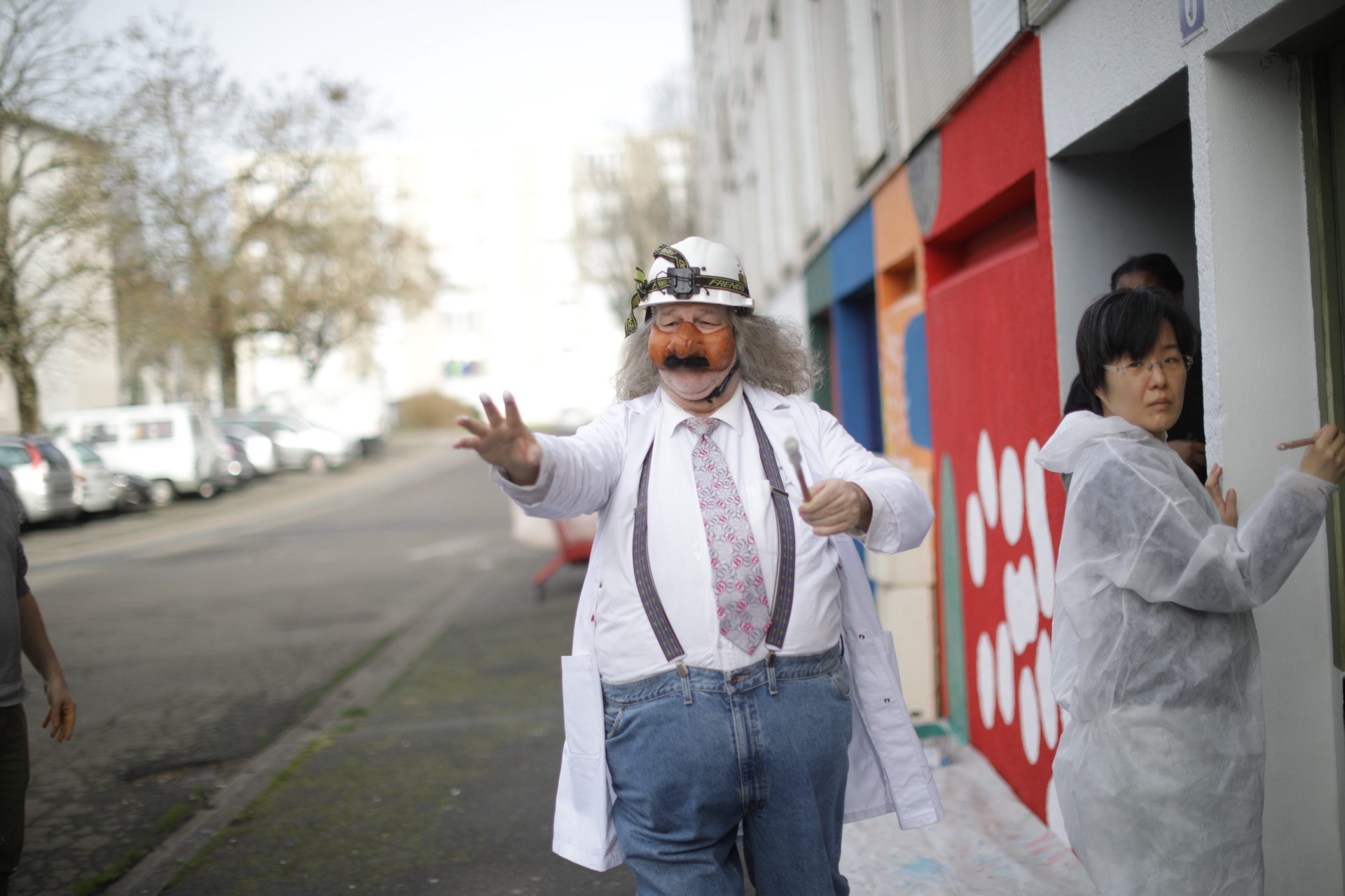 Une fresque réalisée par les habitants du quartier Bottière Pin Sec avec le collectif Two Points © Nantes Métropole