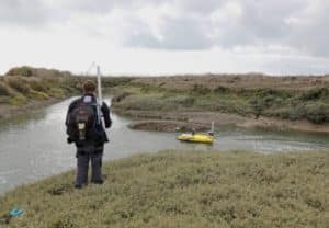 Bathymétrie Noirmoutier étiers des Coëfs et de l’Arceau par USV200 de Cadden 5 et 6 octobre 2022
