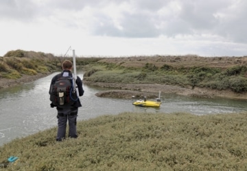 Bathymétrie Noirmoutier étiers des Coëfs et de l’Arceau par USV200 de Cadden 5 et 6 octobre 2022