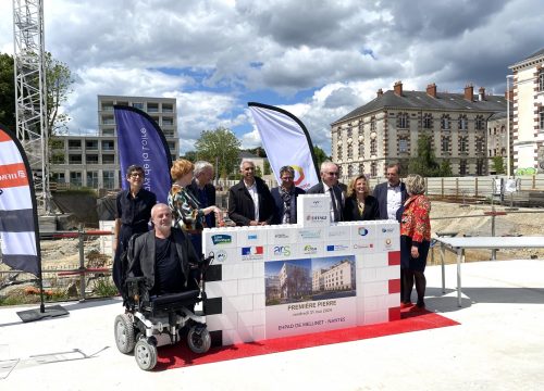 Pose de la première pierre de l'EHPAD de la Caserne Mellinet © NMA
