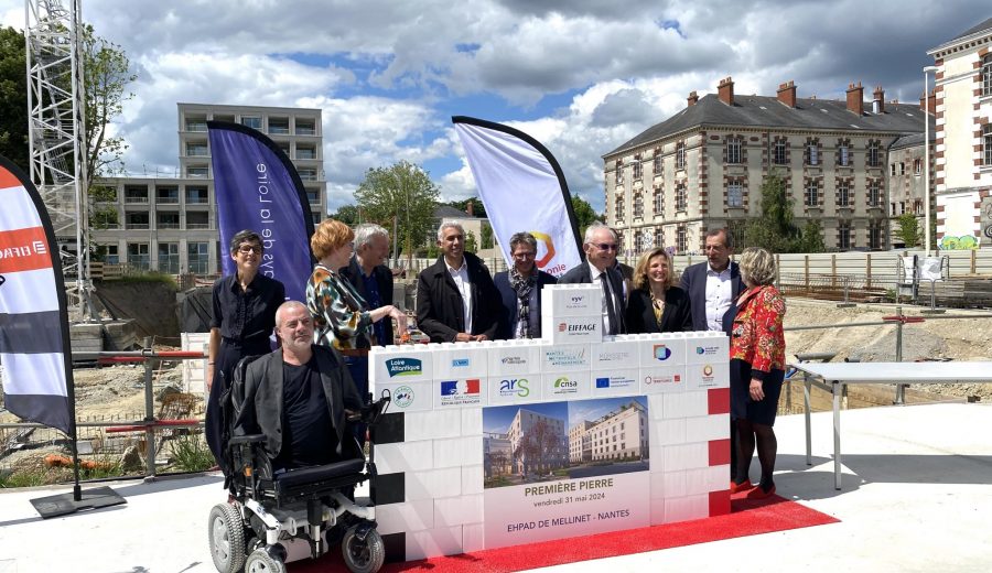 Pose de la première pierre de l'EHPAD de la Caserne Mellinet © NMA