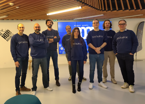 L'équipe de Datapix au Hub Créatic
