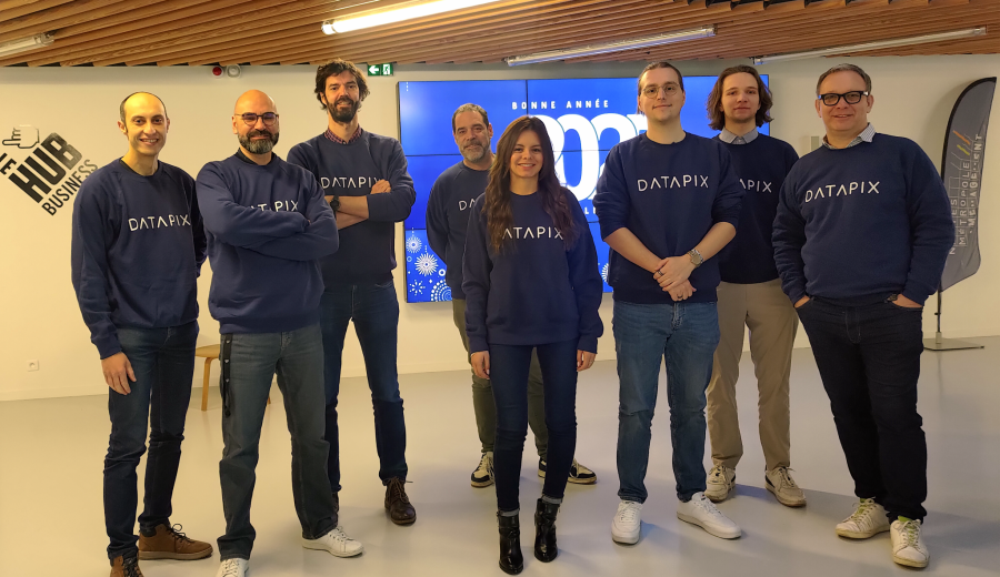 L'équipe de Datapix au Hub Créatic